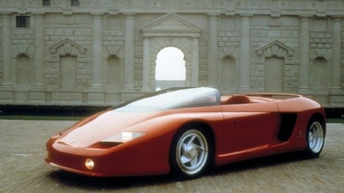 Ferrari mythos 1989 poster - ferrari,