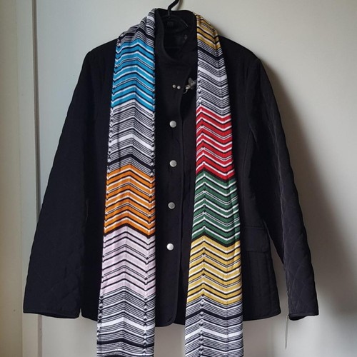Missoni sciarpa zigzag nero - zigzag,