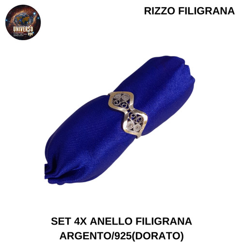 Set anello filigrana - 4,