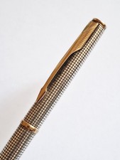 Parker Penna a Sfera Sonnet Ciselé Insigna Argento 925 E Oro 23kt 