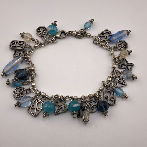 Bracciale charm perline tono - bracciale,