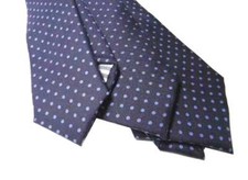 Cravatta uomo blu a pois