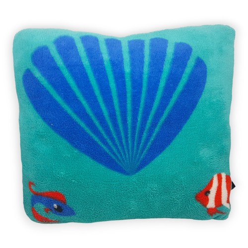 Cuscino neonato pesci - pesci, turchese