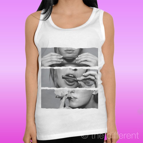 Canotta shirt donna smoke - canotta, "