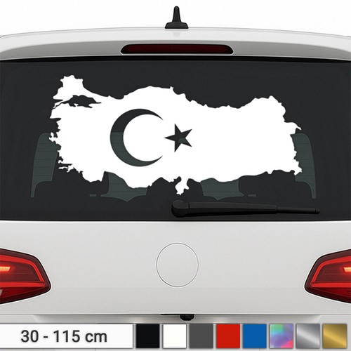 Adesivo turchia stemma - adesivo,