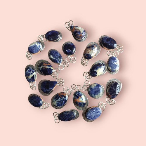 Lotto misto sodalite - , ciondolo