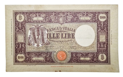 Regno italia 1000 lire - regno,