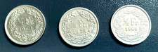 SVIZZERA - HELVETIA - 3 monete
