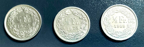 Svizzera helvetia 3 monete - helvetia,