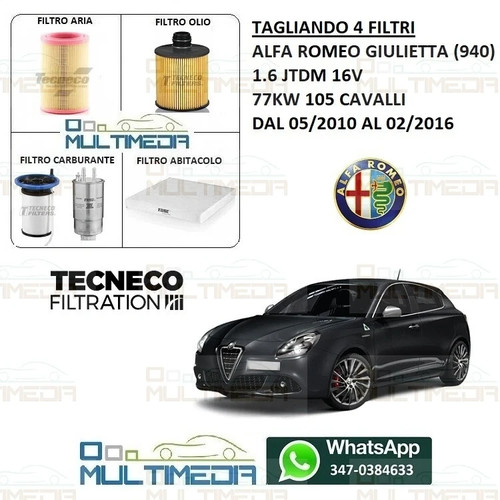 Kit tagliando filtri alfa - filtri,