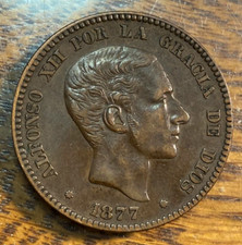 1877 Spagna 10 Centimos a
