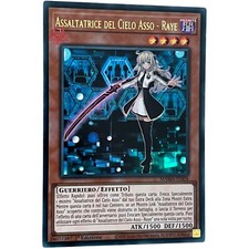 Yu-Gi-Oh Ultra Rara Ita mama-it004 Assaltatrice del Cielo Asso Raye Sky Striker