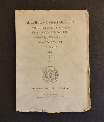 Archivio muratoriano rerum - archivio, n.1