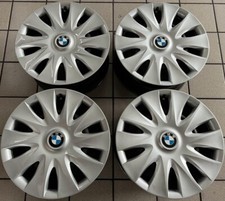4 Cerchi in Ferro BMW serie 1 2 3 da 7Jx16 5x120 ET40 USATI + Copri Cerchi
