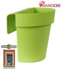 VASO Euro3plast fioriera up verde acido cm.25 balcone c/riserva d'acqua terrazzo