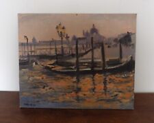 Ruben de Luis. Tramonto a Venezia Olio su pannello telato