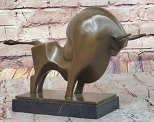 Moderno Bronzo Bull Scultura