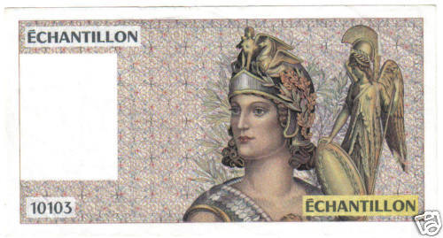 Banconota prova echantillon - di,