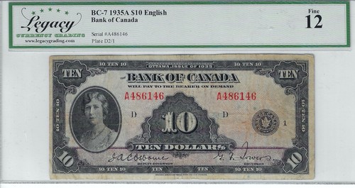 1935 bank canada bc - 1935,