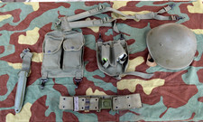 SET SPALLACCI/CINTURONE /ELMETTO M33/ TASCHE P.CARICATORI/FODERO ESERCITO IT.