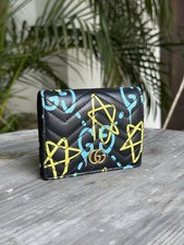 Portafoglio Gucci Stars Ghost in pelle porta carte graffiti