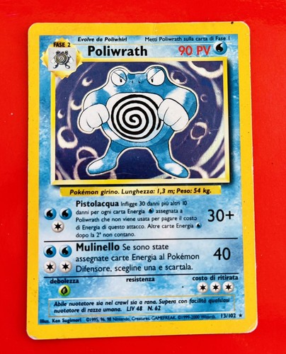 Lotto carte pokemon poliwrath - lotto,
