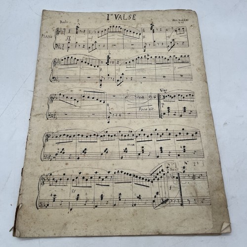 Spartito antico 1ère - 1ère, valse