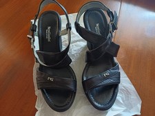 Sandalo donna zeppa Nero Giardini