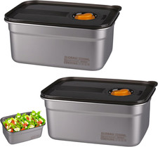 2 Pezzi Contenitore Acciaio