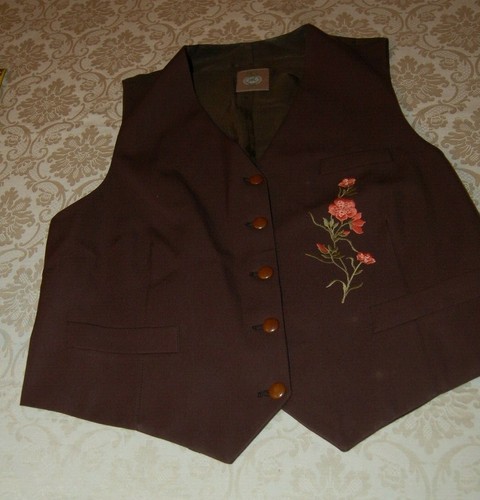 Gilet donna marrone - s.g.,,
