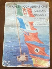 Manuale di conversazione italiano inglese periodo anni 30