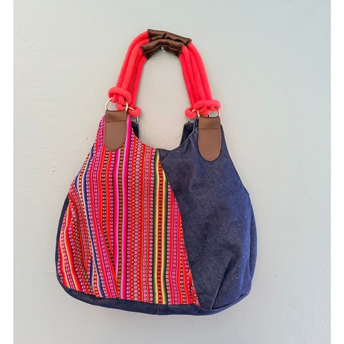 Borsa hobo denim tessuto - in,