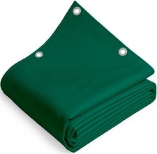 Telone Occhiellato Telo in PVC gr 650 Verde Rinforzato Pesante per Coperture