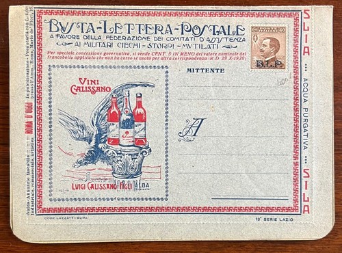 1920 23 busta - b.l.p., lettera