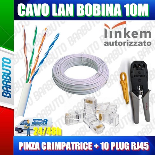 Kit 10mt cavo lan cat5e - di,