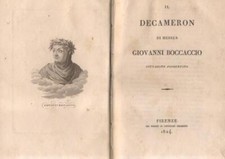 BOCCACCIO Giovanni. IL DECAMERON. Firenze, Ciardetti, 1824