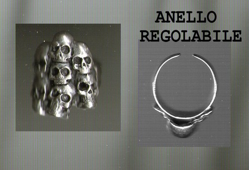 Anello teschio skull - anello,