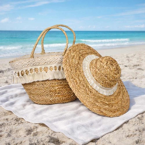 Borsa con cappello mare - cappello,