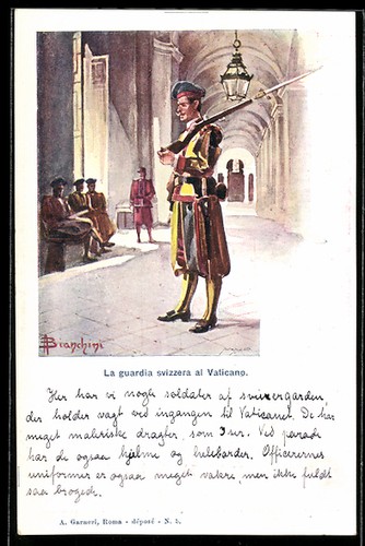 Cartolina artistica guardia - artistica,