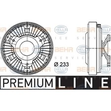 HELLA Frizione Viscosa Ventola
