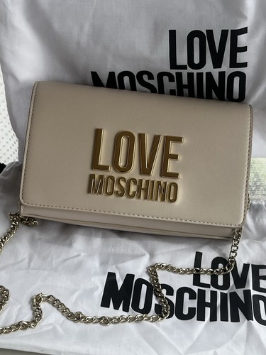 Borsa love moschino - moschino, panna
