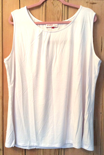 Maglia bianca senza - , maniche