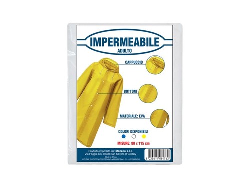 Impermeabile con bottoni - impermeabile,