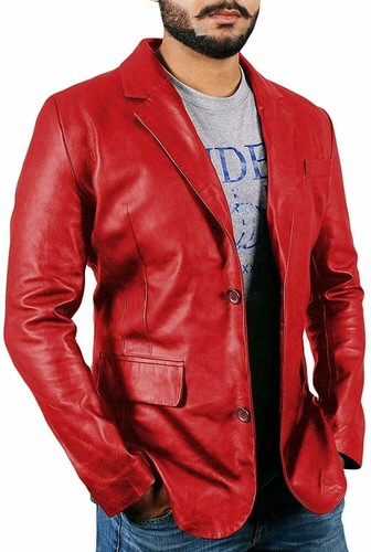 Giacca blazer uomo vera pelle