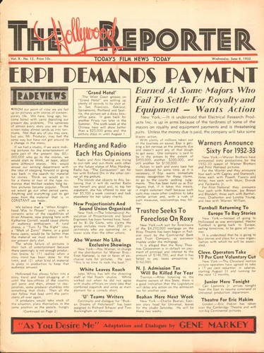 June 1932 the hollywood - june,