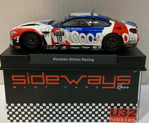 Slot car racer sideways - car,