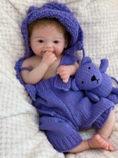 Bambola in silicone massiccio 18 pollici corpo intero vera neonata bambola mohair radicata