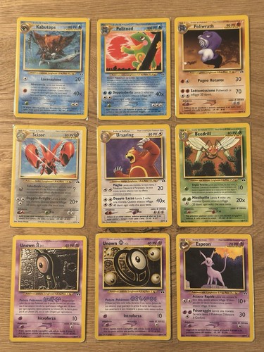 Lotto carte pokemon neo - lotto,