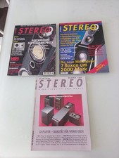 Set 3 riviste Stereo magazin hifi Musik in lingua tedesco