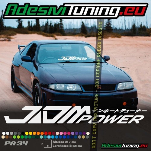 Adesivo jdm power parabrezza - adesivo,